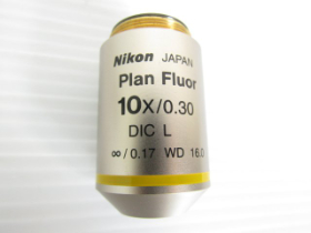 Nikon plan fluor 10x/0.30 DIC L ∞/0.17 WD 16.0 対物レンズ 中古